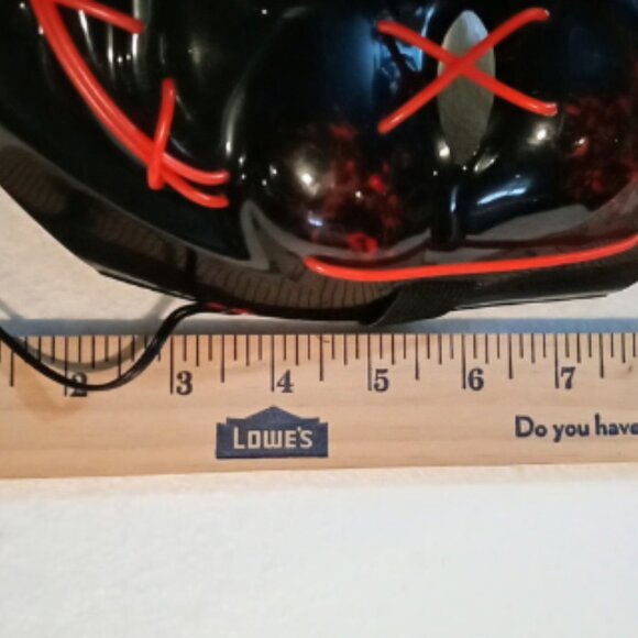 Purge Rave Party Red Light Up Stitches Scary LED MASK Costume Cosplay Halloween - Picture 4 of 10